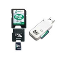 Micro memory MMMICROSDHC4/8GB-2ADAPT-READER